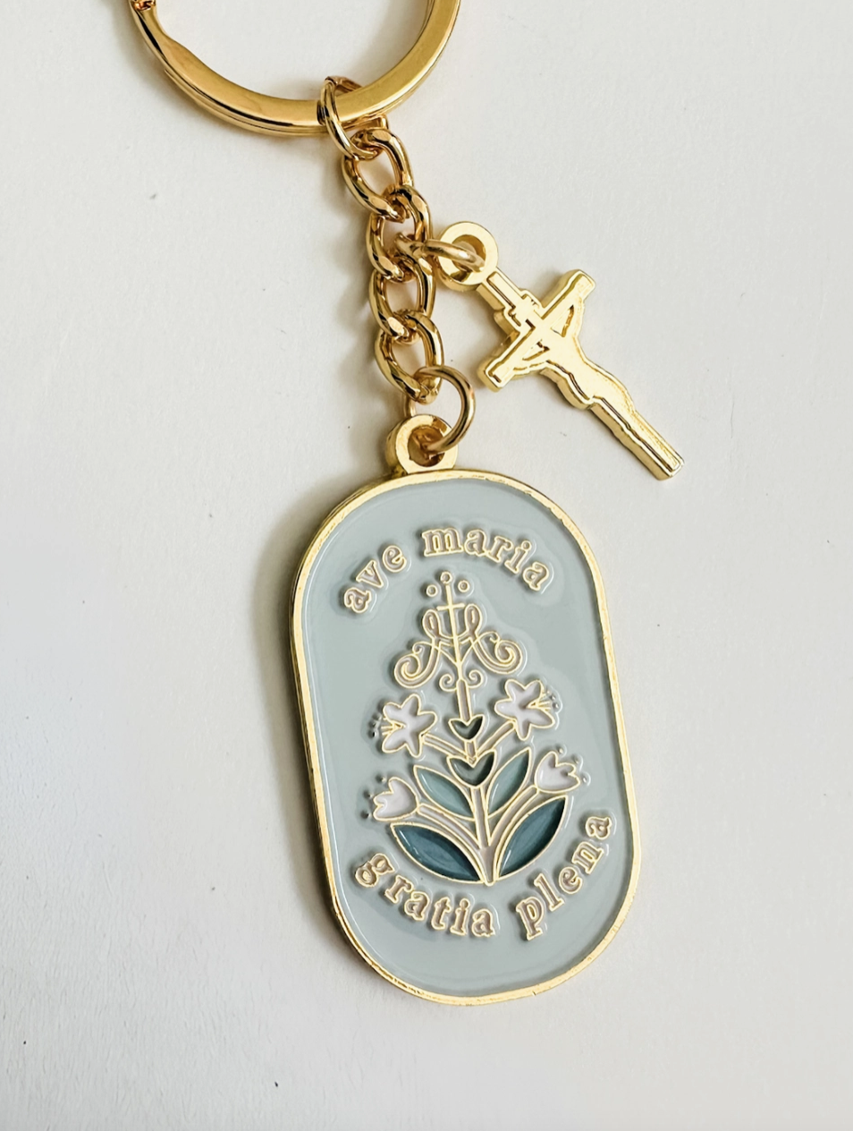 Ave Maria Keychain — theYoungCatholicWoman